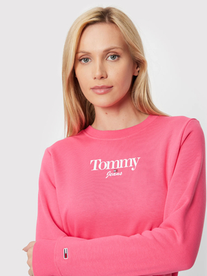 Tommy Jeans dámská růžová mikina - XS (THW)