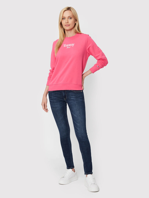 Tommy Jeans dámská růžová mikina - XS (THW)