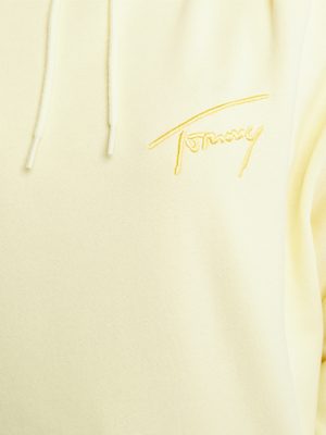 Tommy Jeans dámská světle žlutá oversize mikina - M (ZHH)