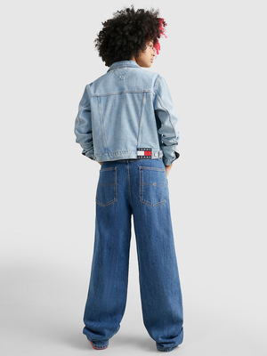 Tommy Jeans dámská světle modrá džínová bunda IZZIE  - M (1AB)