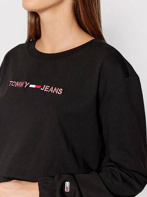 Tommy Jeans dámské černé šaty - XS (BDS)