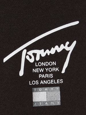Tommy Jeans dámské černé šortky MODERN SIGNATURE  - S (BDS)