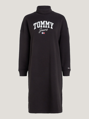 Tommy Jeans dámské černé mikinové šaty - L (BDS)