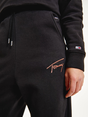 Tommy Jeans dámské černé tepláky - L/R (BDS)