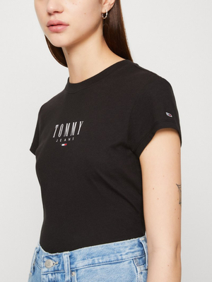 Tommy Jeans dámské černé triko - S (BDS)