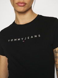 Tommy Jeans dámské černé tričko  - L (BDS)