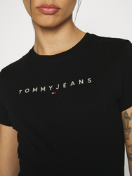 Tommy Jeans dámské černé tričko  - XS (BDS)