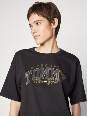 Tommy Jeans dámské černé triko - XXS (BDS)