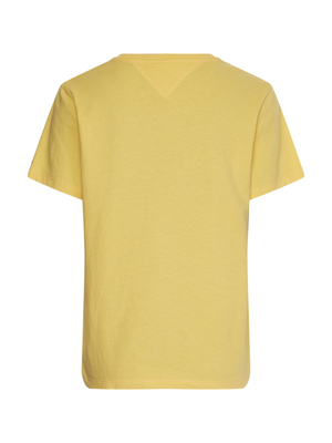 Tommy Jeans dámské žluté triko SIGNATURE  - XS (ZGF)