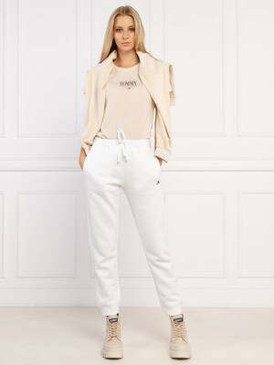 Tommy Jeans dámské béžové triko - S (ABI)