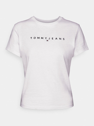 Tommy Jeans dámské bílé tričko - S (YBR)