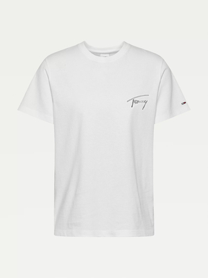 Tommy Jeans dámské bílé triko SIGNATURE - M (YBR)