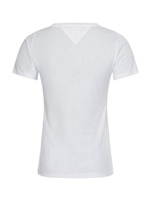Tommy Jeans dámské bílé triko - M (YBR)