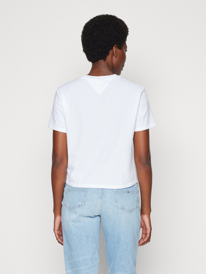 Tommy Jeans dámské bílé triko - M (YBR)