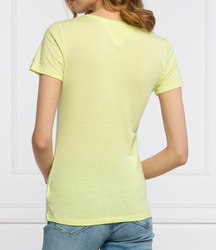 Tommy Jeans dámské fosforově žluté triko - XS (LT3)