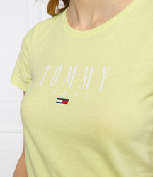 Tommy Jeans dámské fosforově žluté triko - XS (LT3)