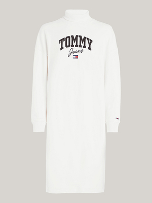 Tommy Jeans dámské krémové mikinové šaty - L (YBH)
