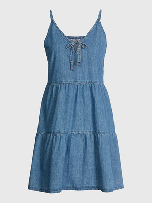 Tommy Jeans dámské modré šaty - XS (1A5)