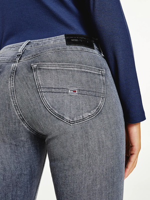 Tommy Jeans dámské světle šedé džíny SOPHIE - 27/30 (1B1)