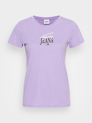 Tommy Jeans dámské světle fialové triko - M (VLK)