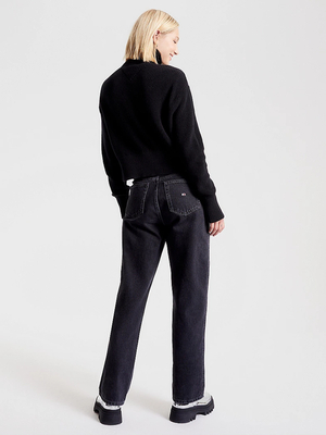 Tommy Jeans dámský černý svetr - L (BDS)
