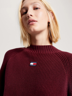 Tommy Jeans dámský vínový svetr - S (XJS)