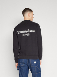 Tommy Jeans pánská černá mikina ENTRY GRAPHIC CREW - S (BDS)