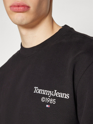 Tommy Jeans pánská černá mikina ENTRY GRAPHIC CREW - S (BDS)