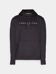 Tommy Jeans pánská černá mikina LINEAR LOGO  - M (BDS)