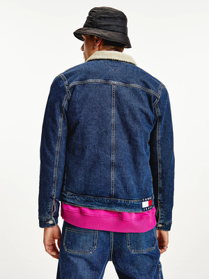 Tommy Jeans pánská džínová bunda - L (1BK)