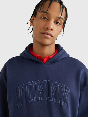 Tommy Jeans pánská tmavě modrá mikina COLLEGE WASH - M (C87)