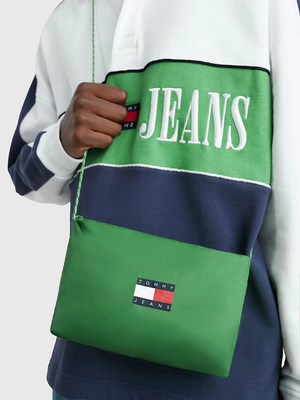 Tommy Jeans pánská zelená bunda - L (LY3)