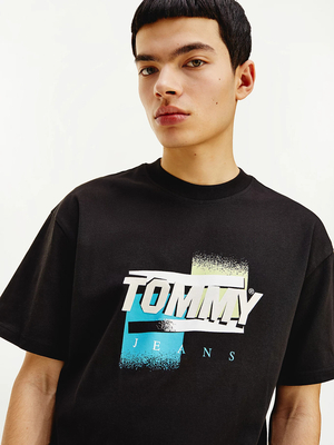 Tommy Jeans pánské černé triko GRAPHIC TEE - M (BDS)