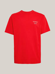 Tommy Jeans pánské červené tričko - M (XNL)