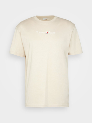 Tommy Jeans pánské béžové triko - XL (ACI)