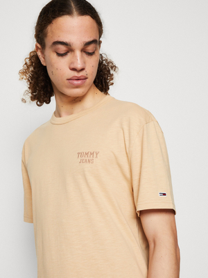 Tommy Jeans pánské béžové triko  - XL (AB4)