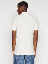 Tommy Jeans pánské bílé polotričko - L (YBR)