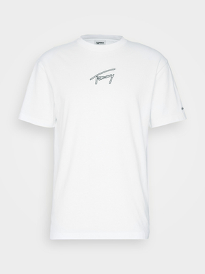 Tommy Jeans pánské bílé triko SIGNATURE  - M (YBR)
