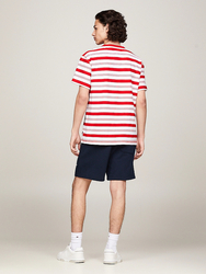 Tommy Jeans pánské bílo-červené tričko - L (XNL)
