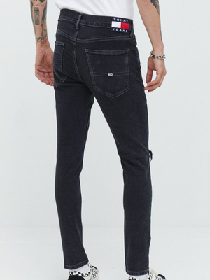 Tommy Jeans pánské černé džíny SCANTON - 31/32 (1BZ)