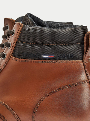 Tommy Jeans pánské kotníkové hnědé boty - 46 (GVO)