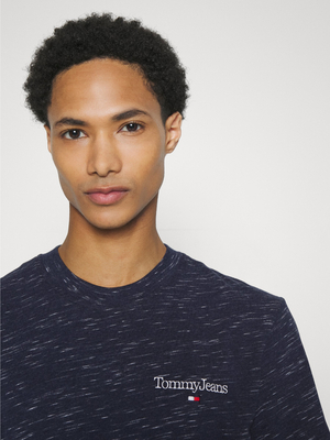 Tommy Jeans pánské melírované tmavě modré triko - S (C87)