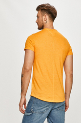 Tommy Jeans pánské oranžové triko SLIM JASPE - L (ZNA)