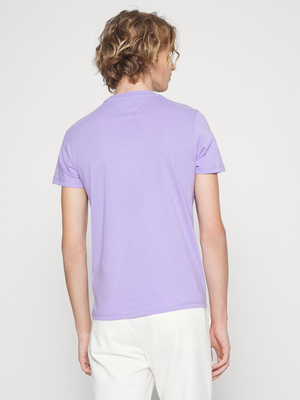Tommy Jeans pánské světle fialové tričko CHEST LOGO - L (VLK)