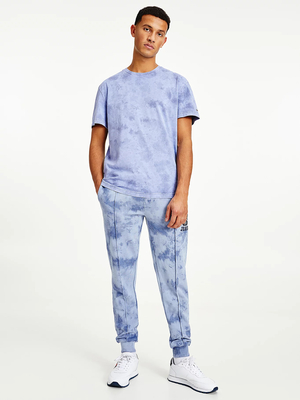 Tommy Jeans pánské světle fialové triko CLOUDY WASH  - S (C8I)