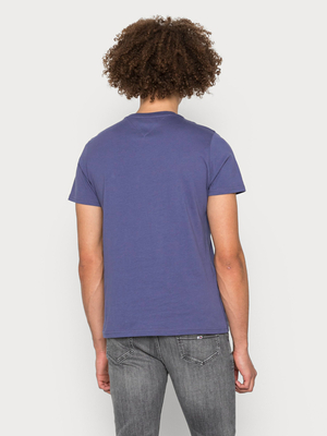 Tommy Jeans pánské tmavě fialové triko - L (C8I)