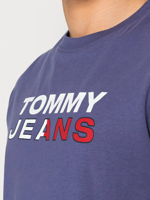 Tommy Jeans pánské tmavě fialové triko - L (C8I)