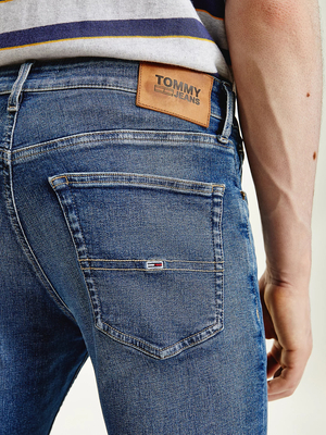 Tommy Jeans pánské tmavě modré džíny SCANTON SLIM - 30/32 (1A5)