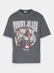 Tommy Jeans pánské šedé triko VINTAGE TIGER  - S (PUB)