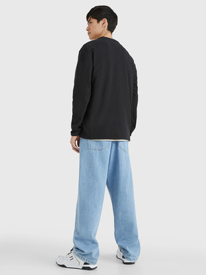 Tommy Jeans pánský černý tenký svetr - XXL (BDS)